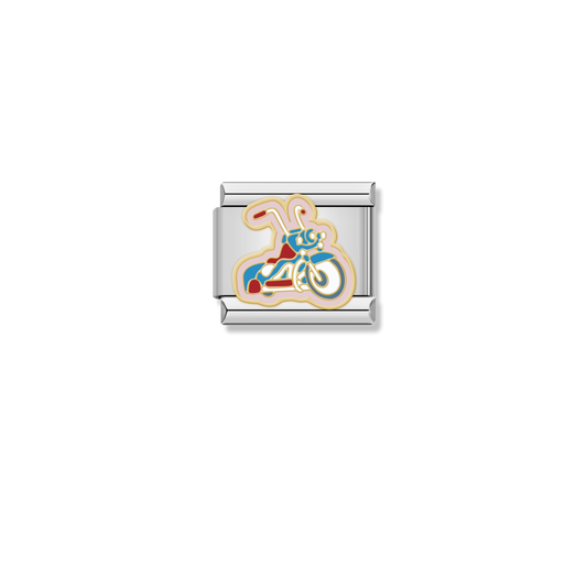 Chopper Motorcycle - Silver Charm