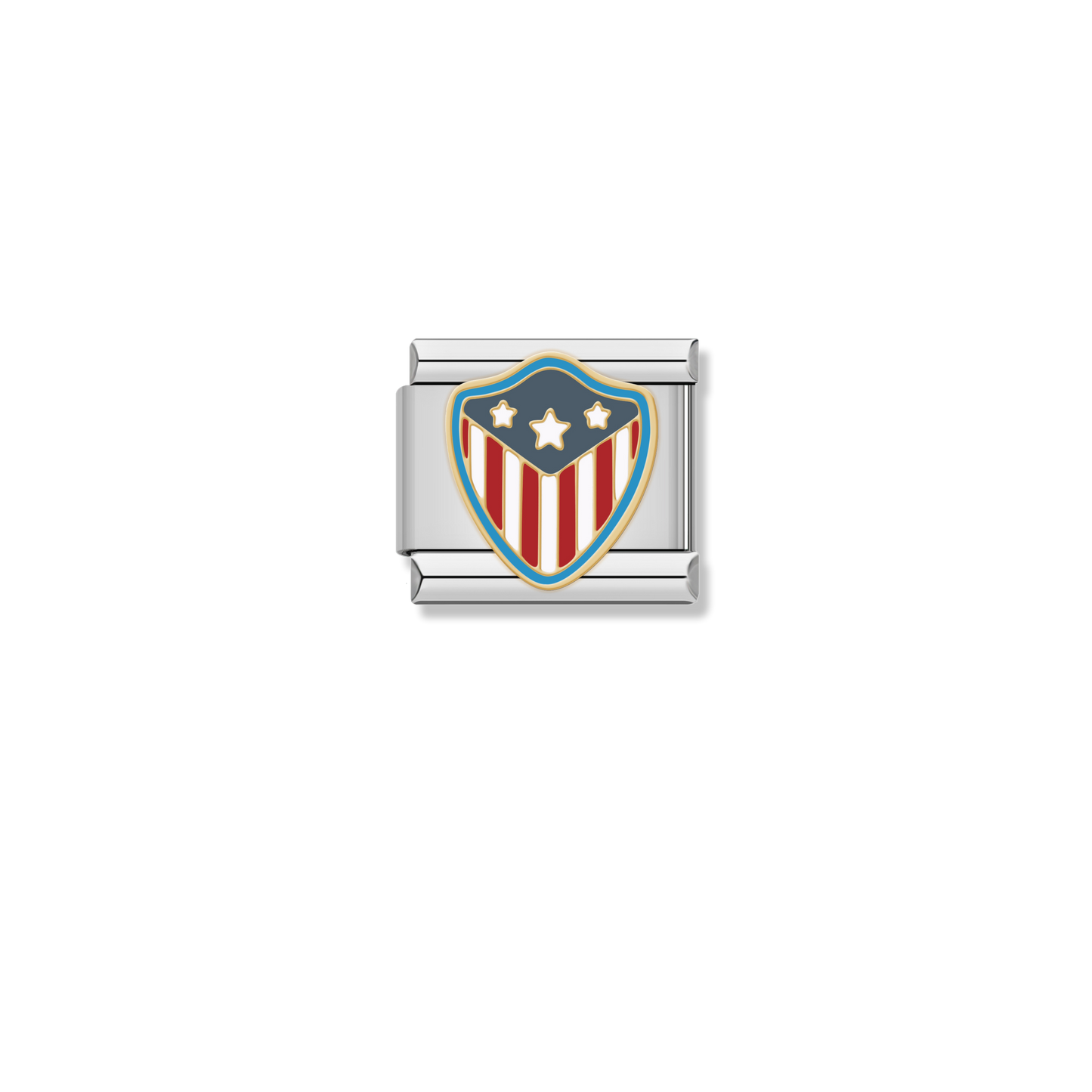 American Flag Shield - Silver Charm