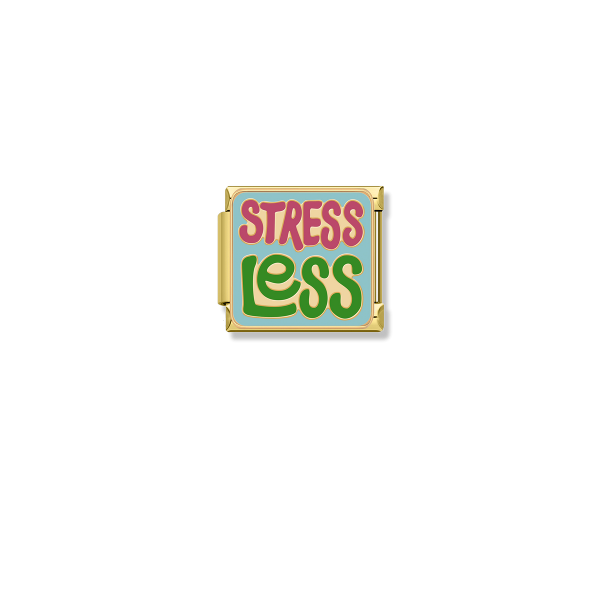 Stress Less - Gold Charm