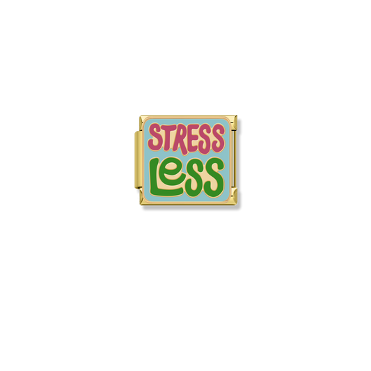 Stress Less - Gold Charm