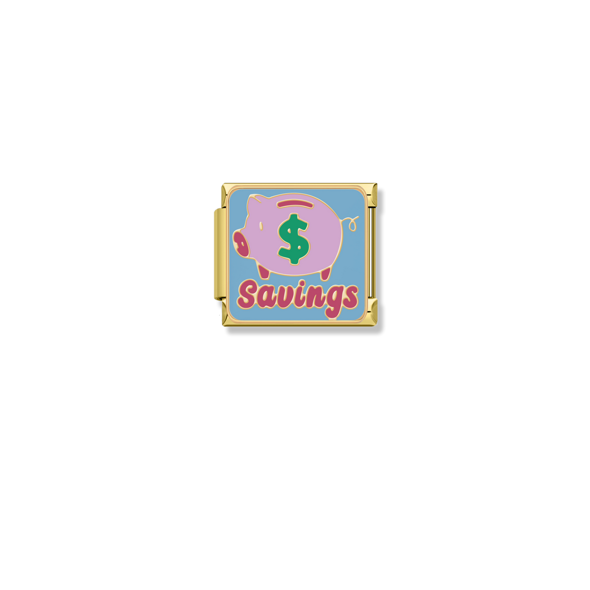 Piggy Bank Savings - Gold Charm