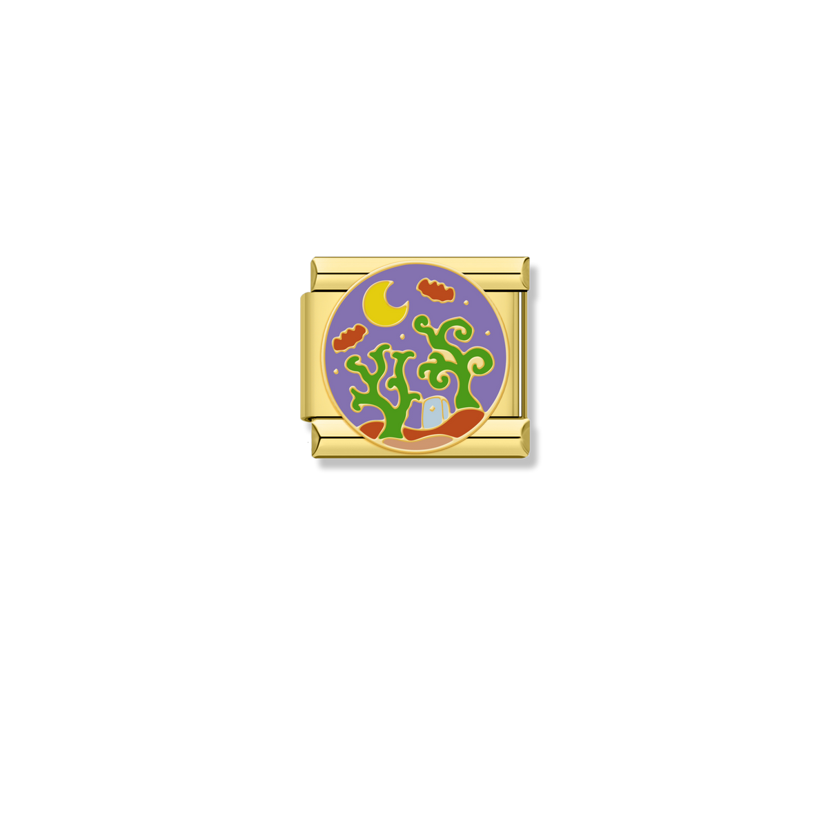 Moonlit Night Garden - Gold Charm