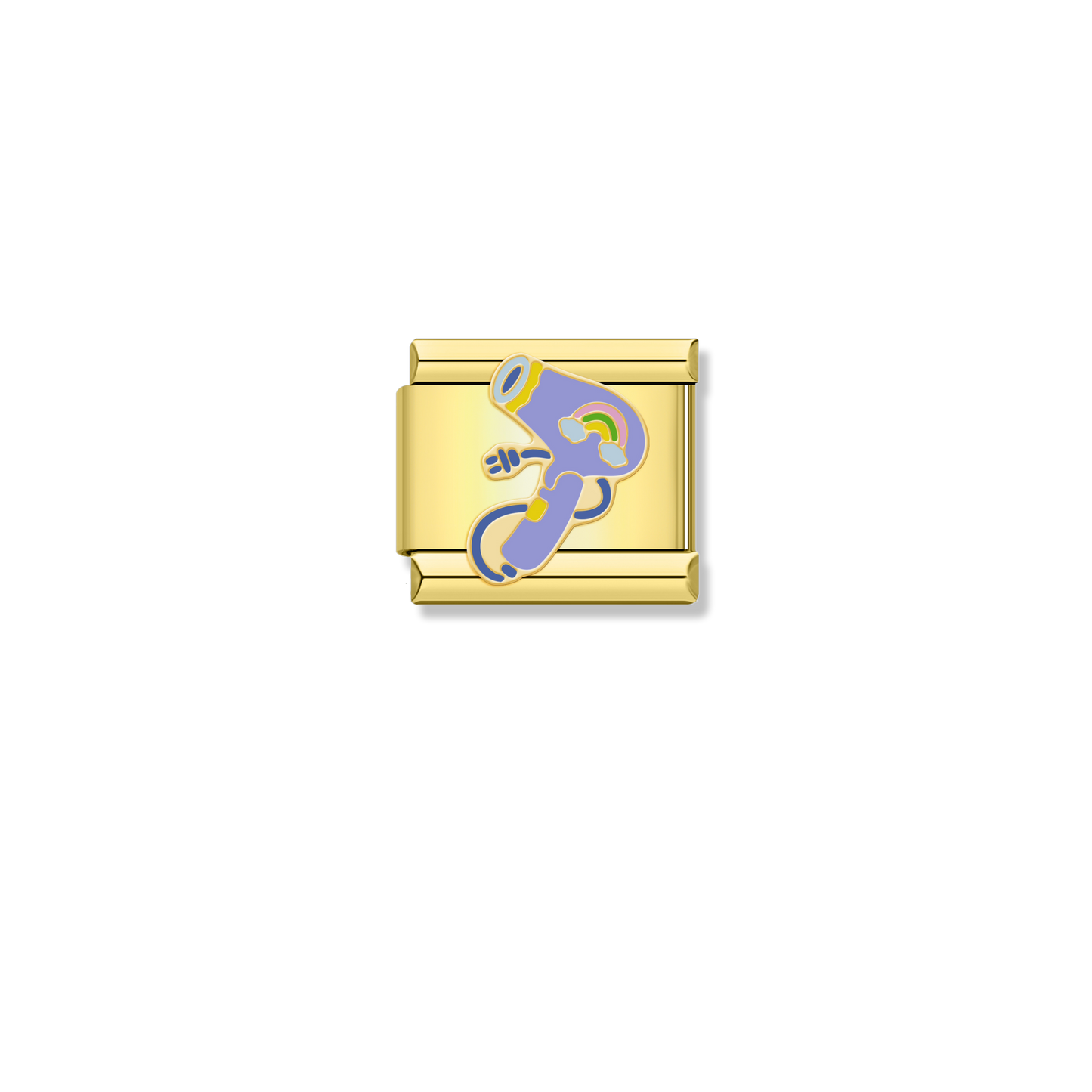 Rainbow Hair Dryer - Gold Charm