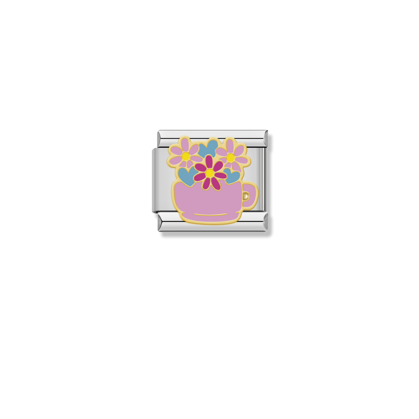 Floral Teacup - Silver Charm