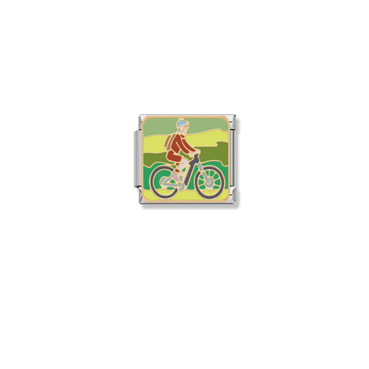 Mountain Cyclist - Silver Charm