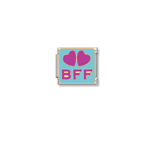 BFF Hearts - Silver Charm