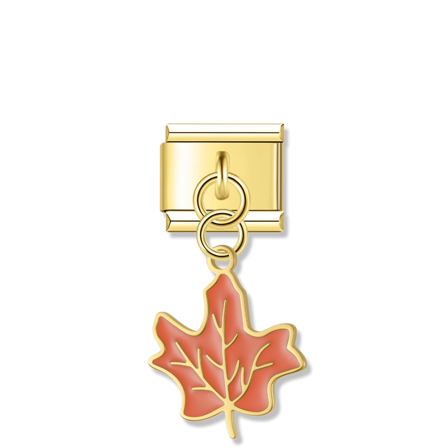 Autumn Maple Leaf - Gold Pendant Charm