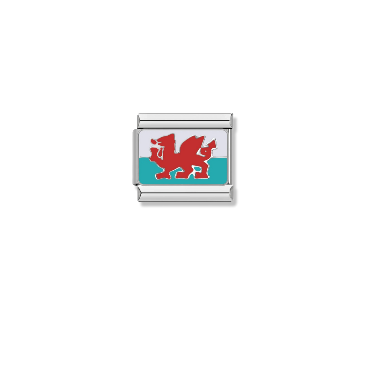 Wales Dragon Flag - Silver Charm