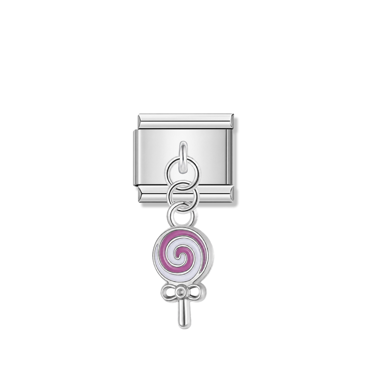 Lollipop – Silver Italian Pendant Charm – Italian charm by Italycharm