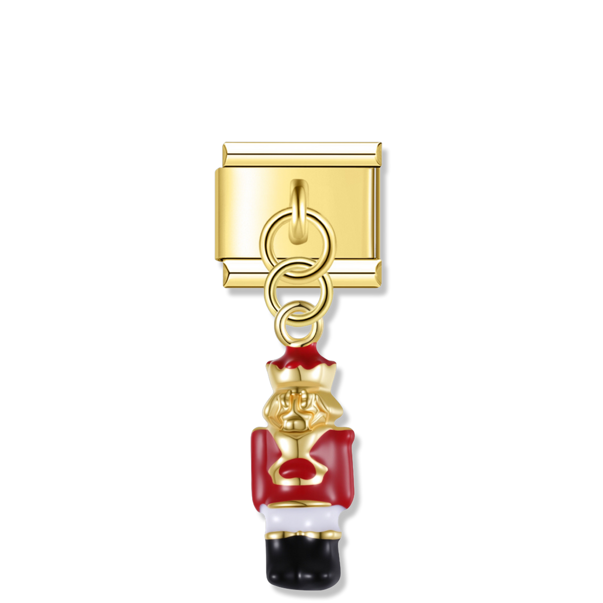 Nutcracker Soldier - Gold Pendant Charm