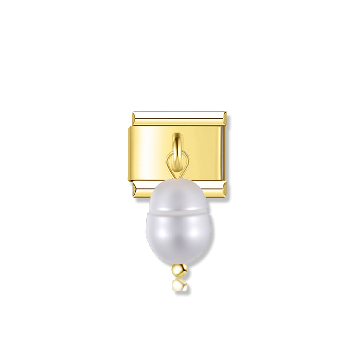 Freshwater Pearl Drop - Gold Pendant Charm