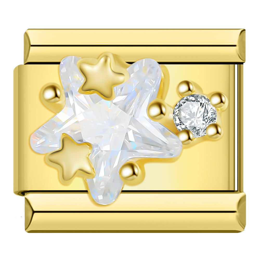 Twinkle Embrace – Gold Charm - Charmris