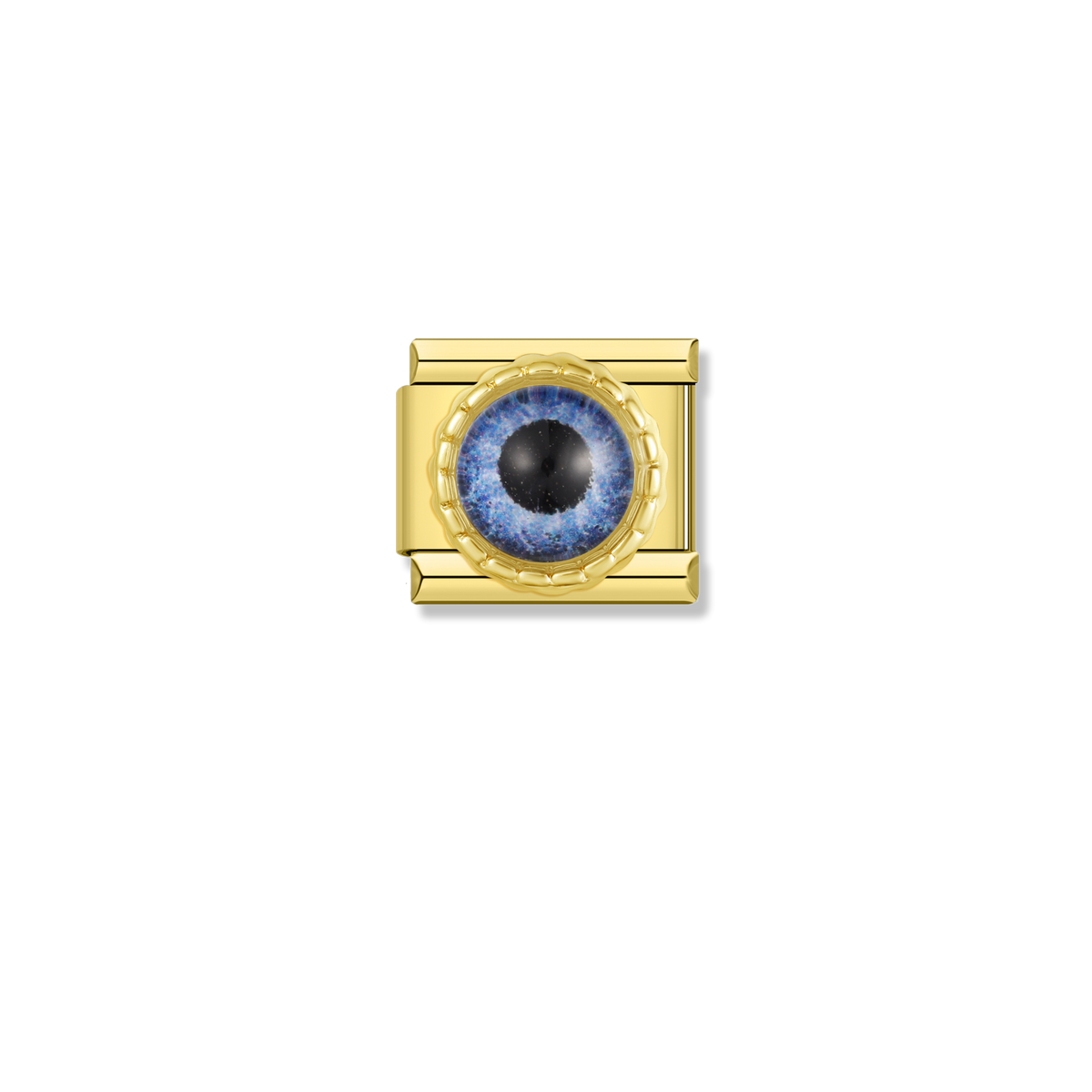 Blue Evil Eye - Gold Charm