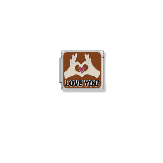 Love You Hands Heart - Silver Charm