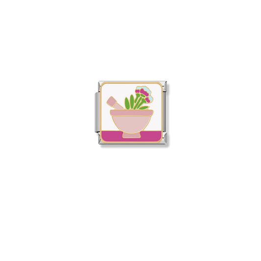 Spa Herbal Mortar - Silver Charm