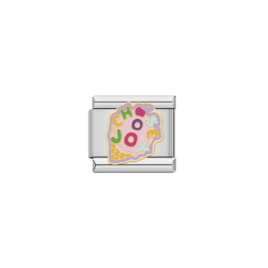 Choose Joy – silver Italian charm by Italycharm