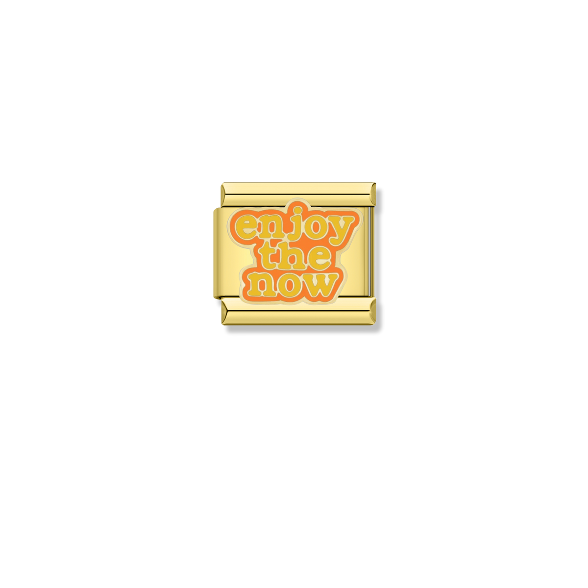 Enjoy The Now - Gold Charm