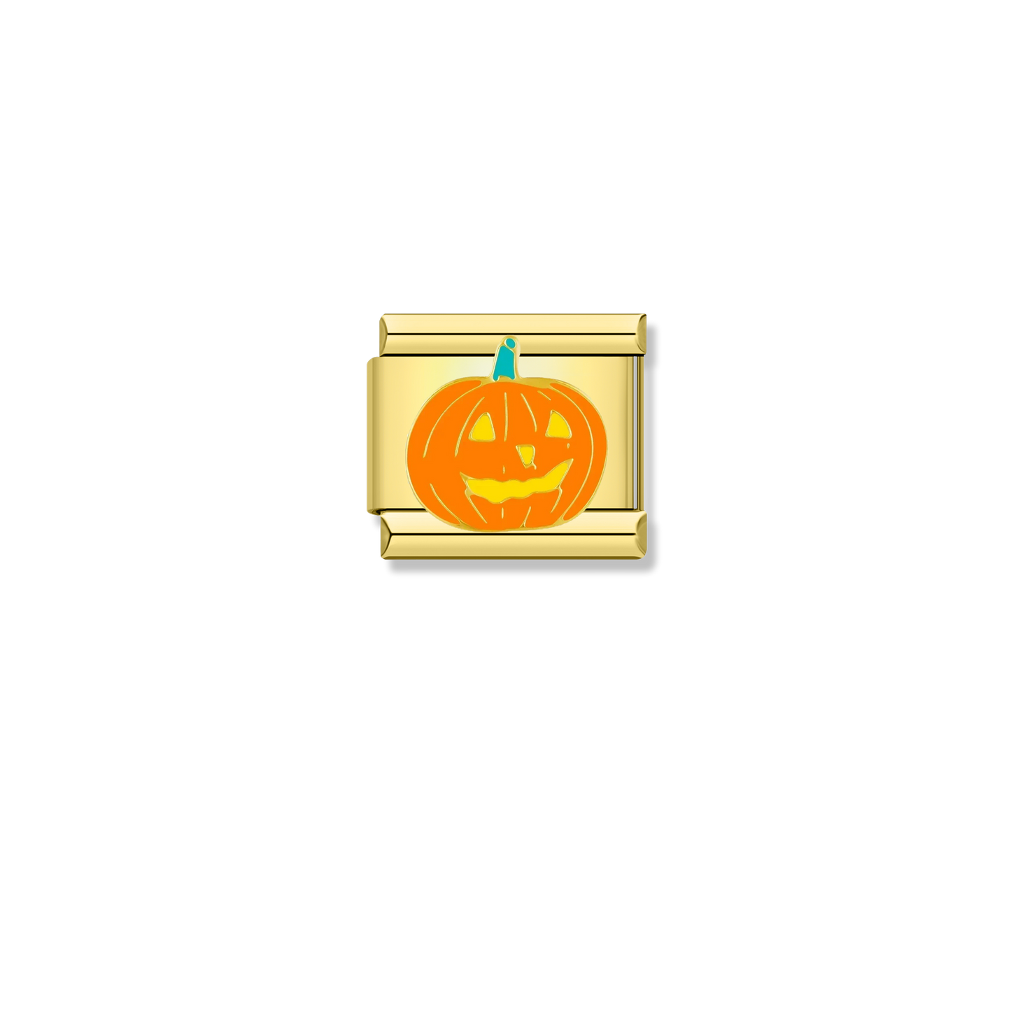 Jack O Lantern Pumpkin - Gold Charm