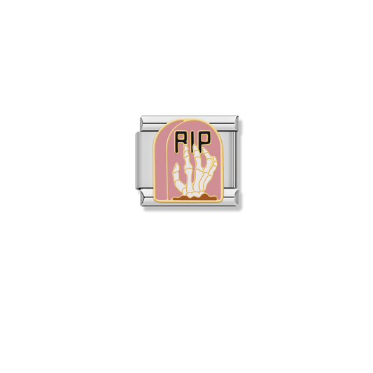 RIP Skeleton Hand - Silver Charm