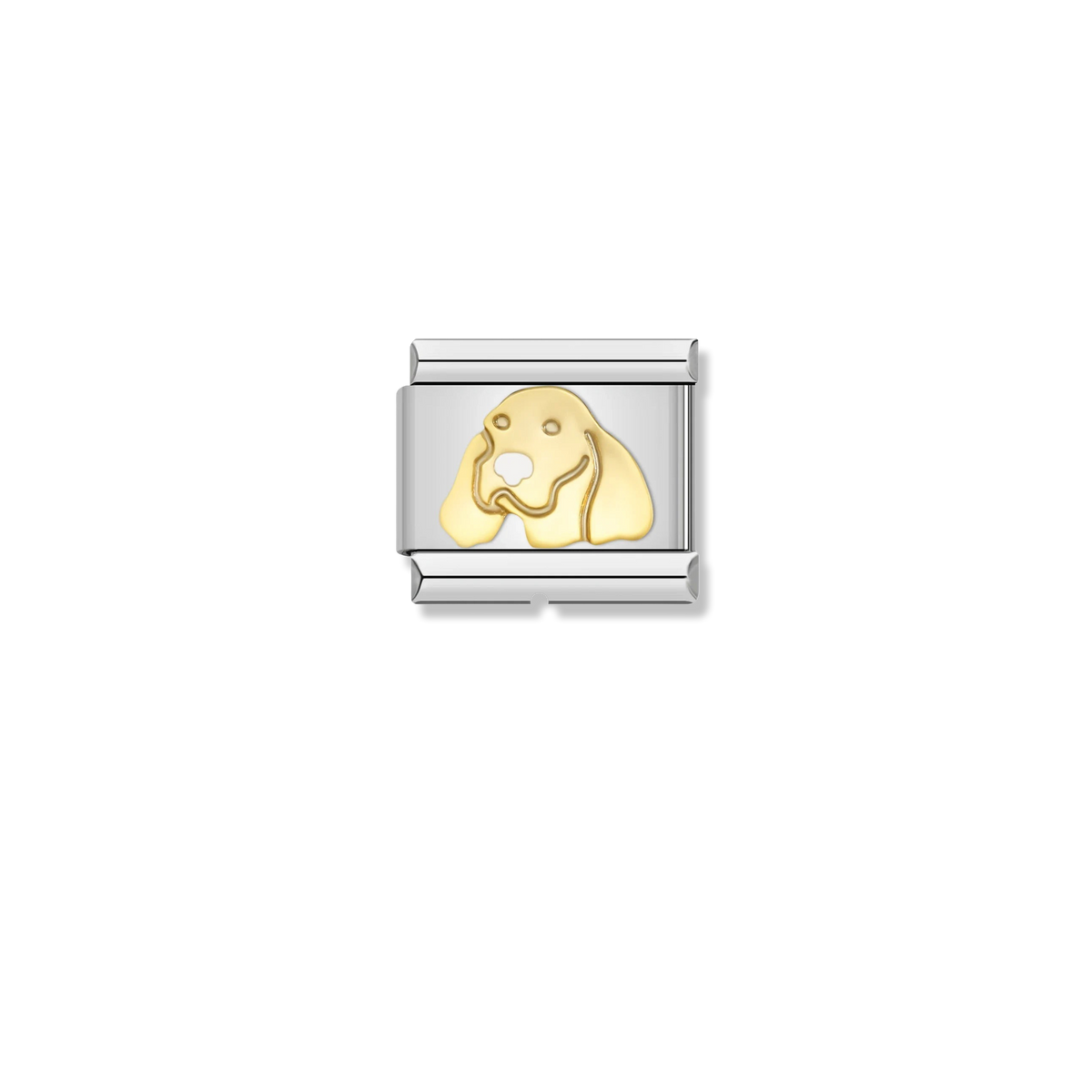 Spaniel Dog Face - Silver Charm