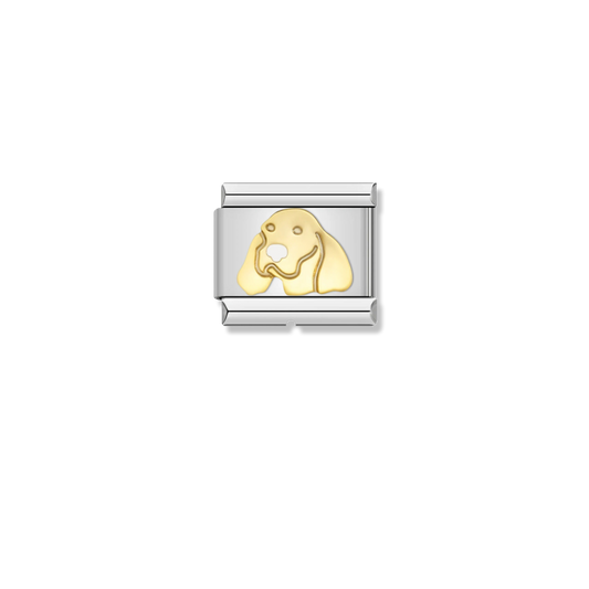 Spaniel Dog Face - Silver Charm