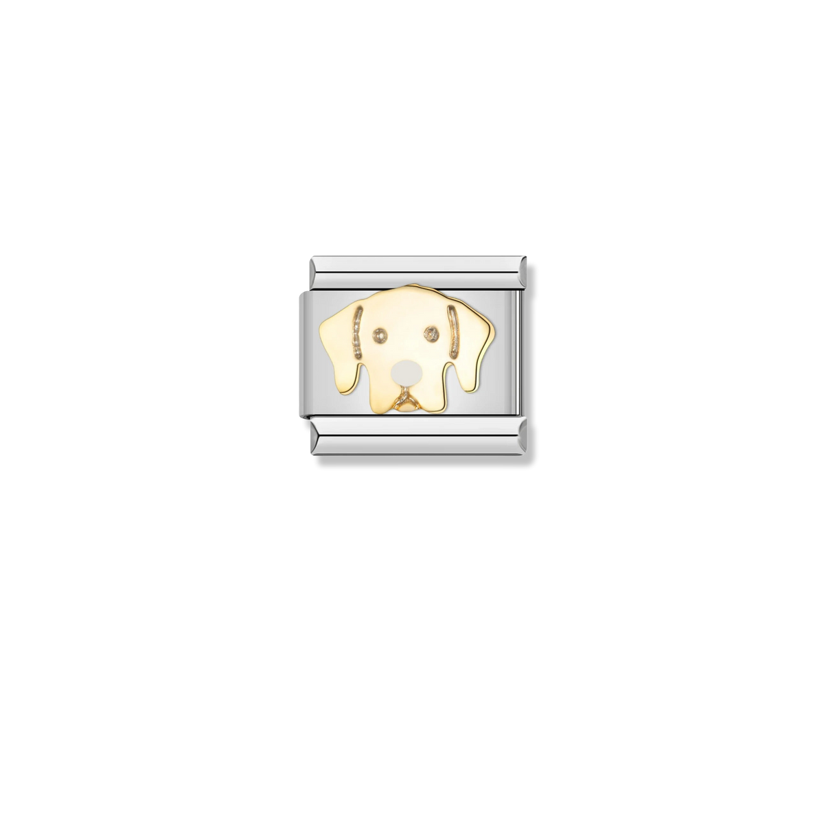Labrador Dog Face - Silver Charm
