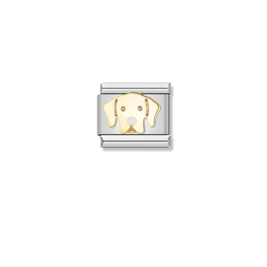 Labrador Dog Face - Silver Charm