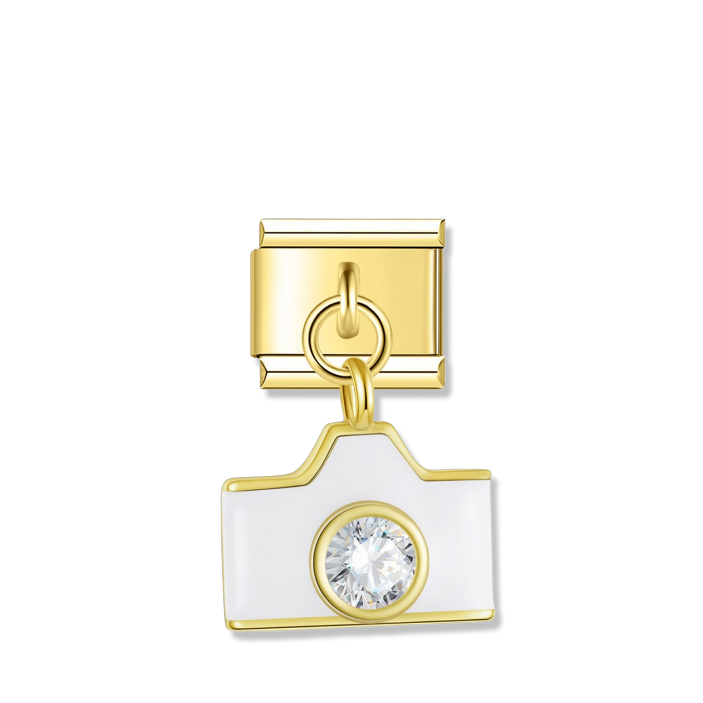 Snapshot Camera - Gold Pendant Charm