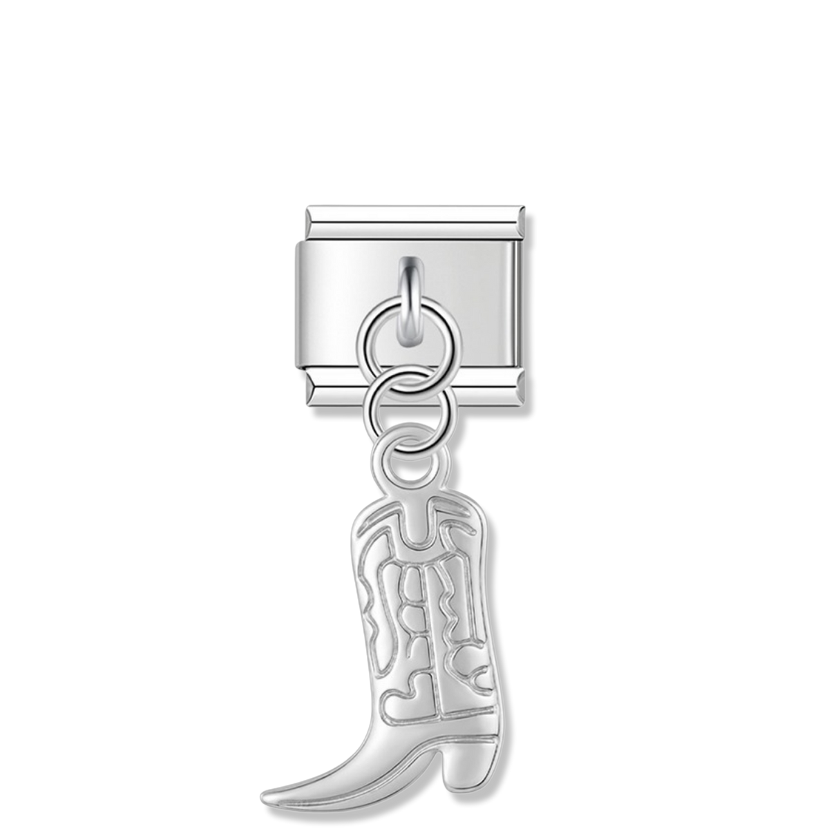Cowboy Boot - Silver Pendant Charm