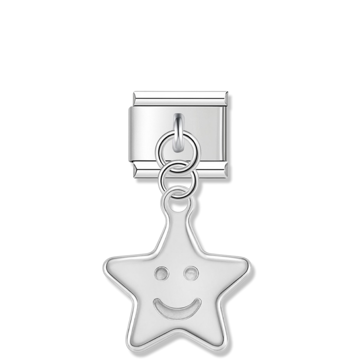Smiling Star - Silver Pendant Charm