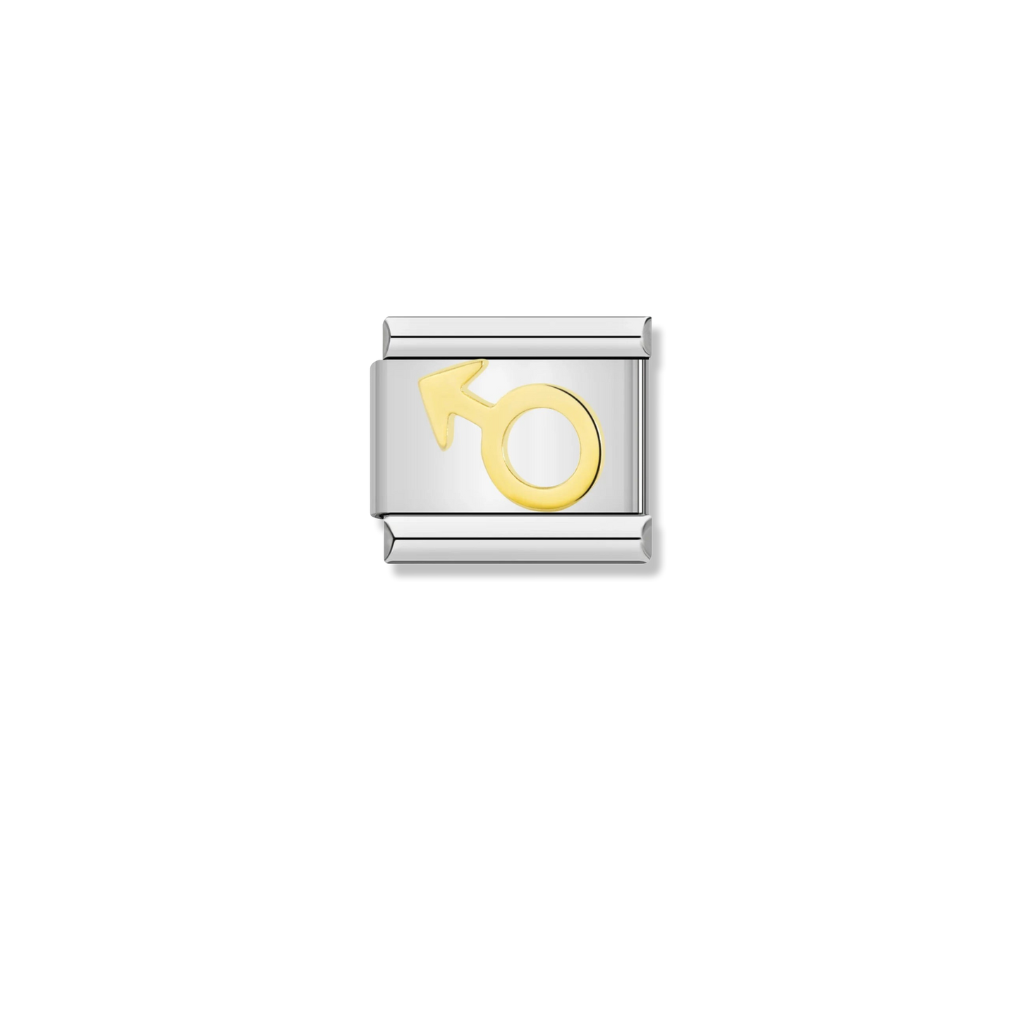Male Symbol Sign - Silver Charm