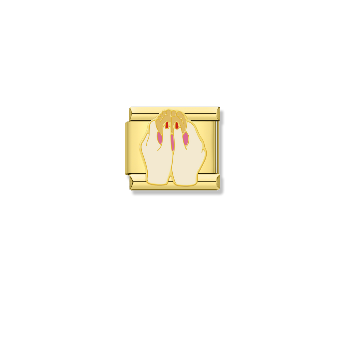 Caring Clasped Hands - Gold Charm