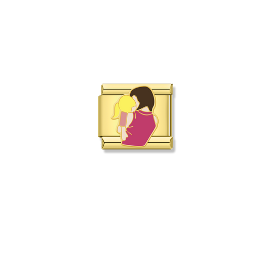 Mother And Child - Gold Charm