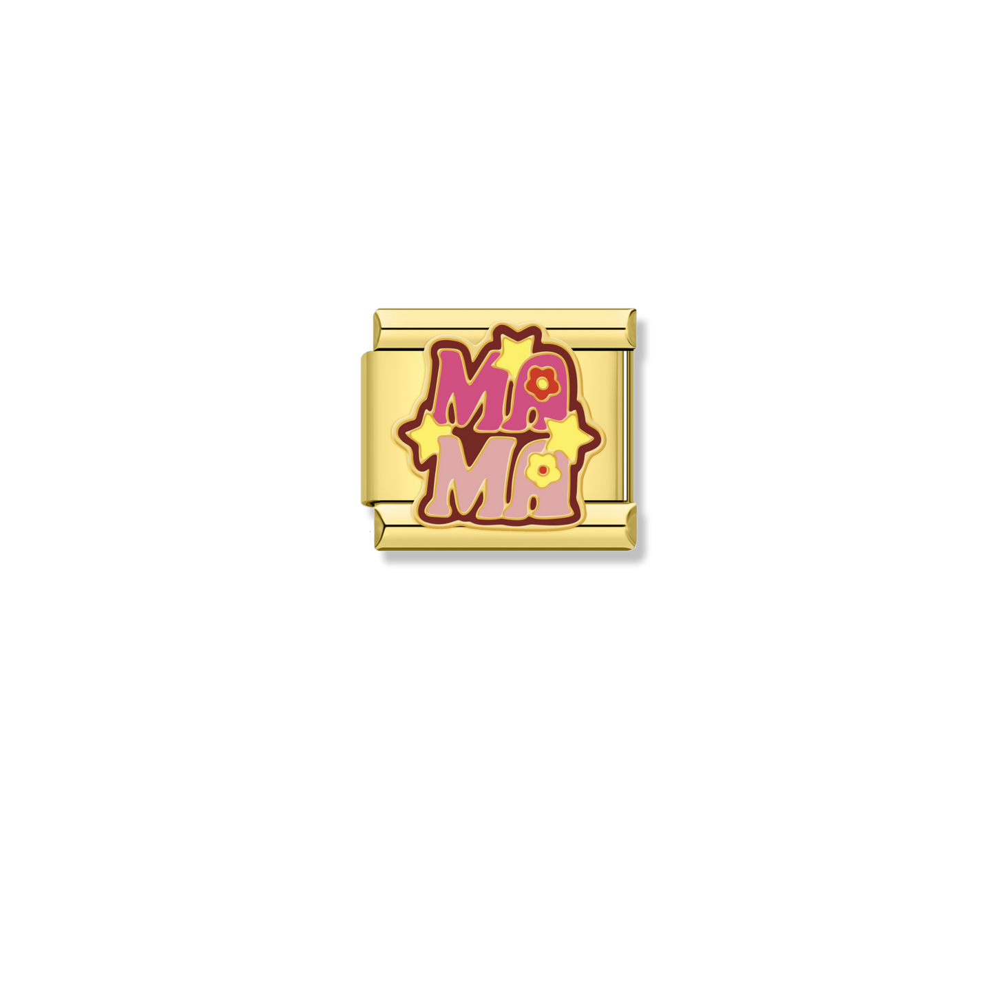 Mama Flowers Stars - Gold Charm
