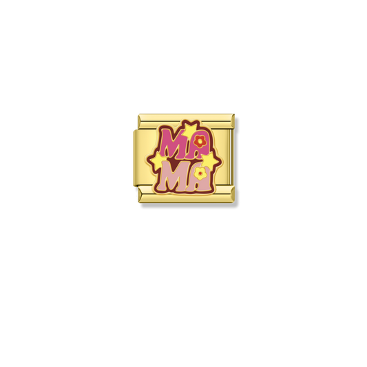 Mama Flowers Stars - Gold Charm