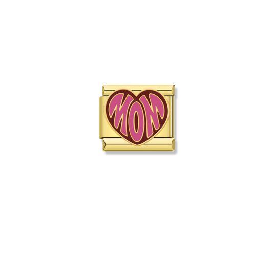 Mom Heart - Gold Charm
