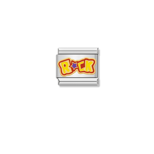 Rock Star Text - Silver Charm