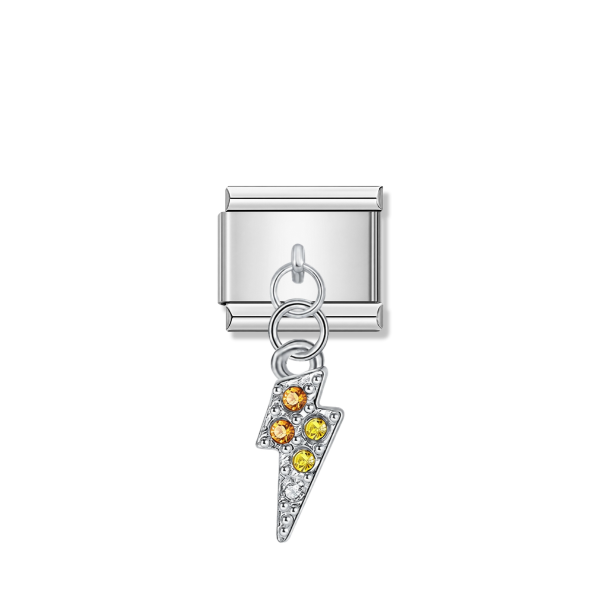 Electric Spark – silver Italian pendant charm by Italycharm