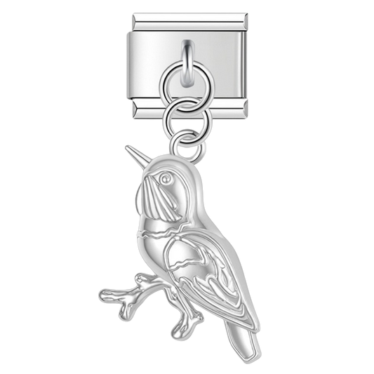 Songbird – silver Italian pendant charm by Italycharm