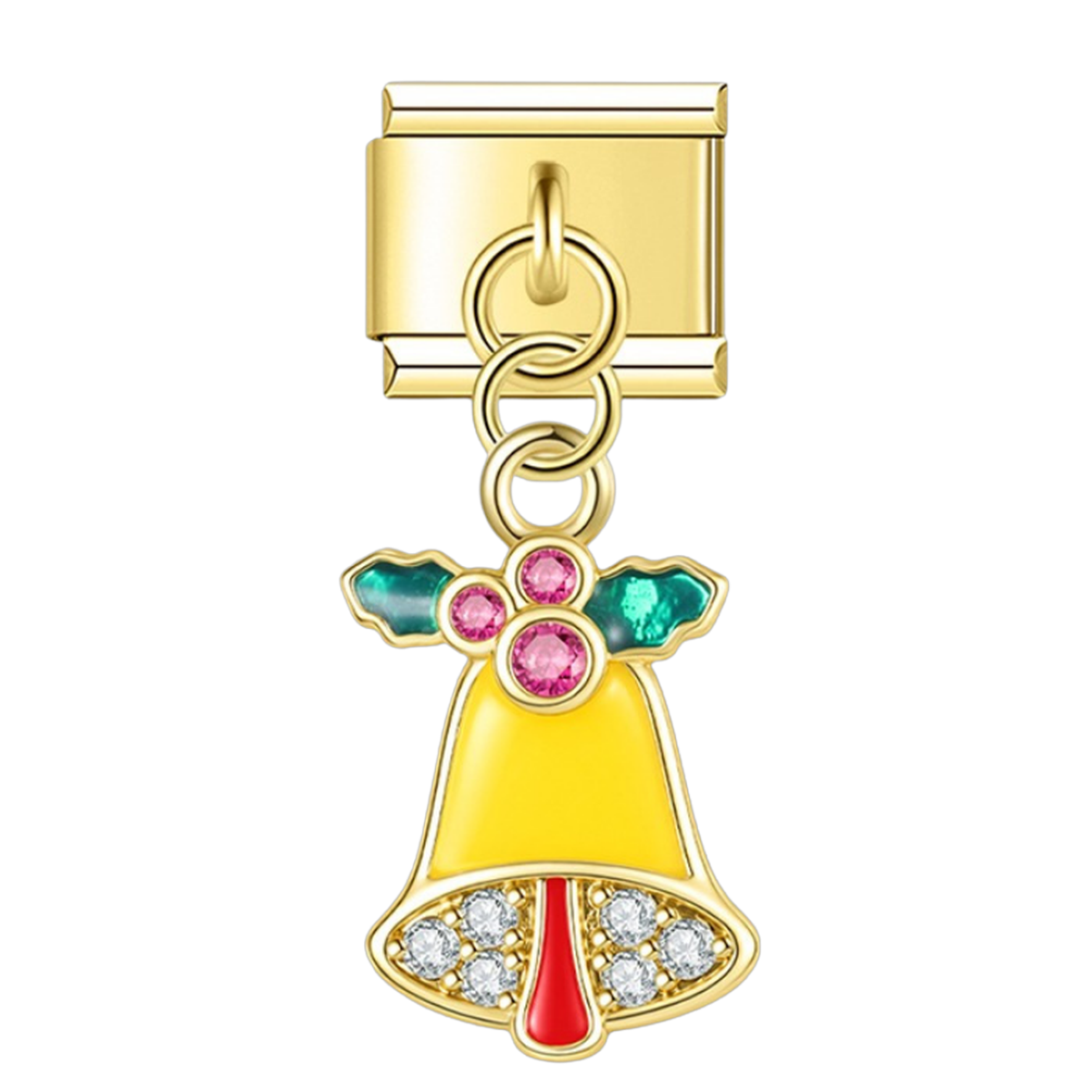 Holly Bell – gold Italian pendant charm by Italycharm