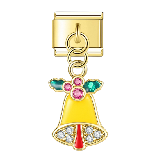 Holly Bell – gold Italian pendant charm by Italycharm