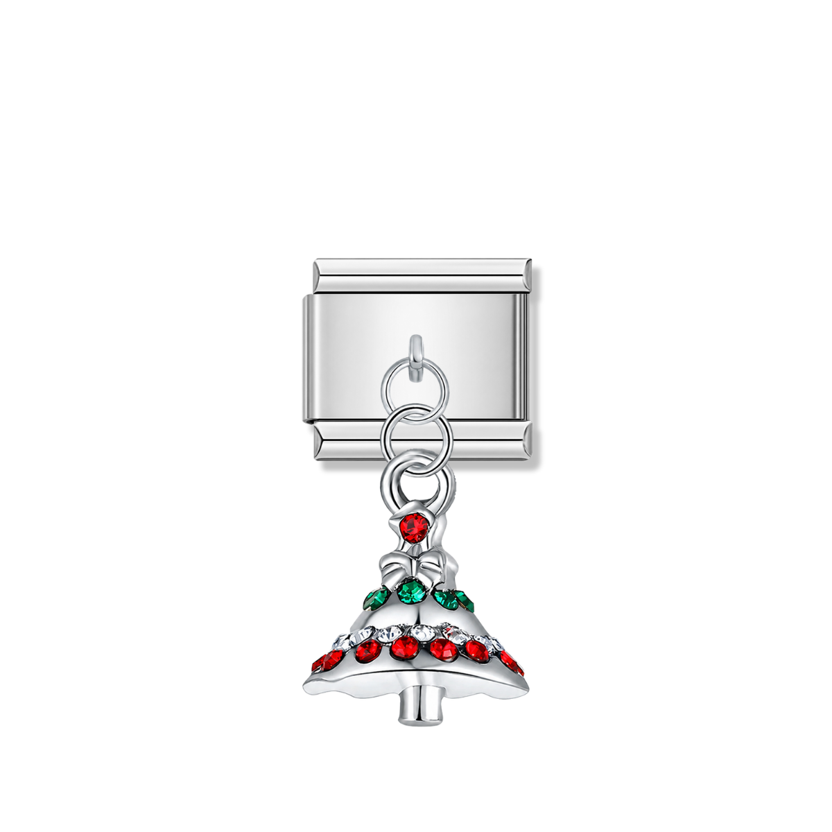 Twinkling Fir – silver Italian pendant charm by Italycharm