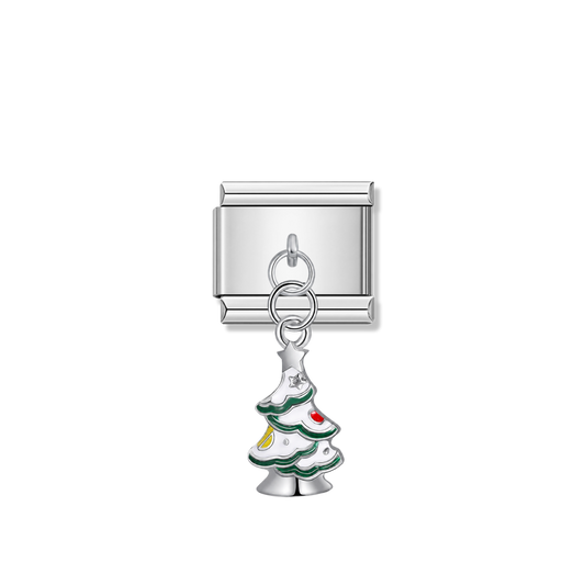 Holiday Wonder – silver Italian pendant charm by Italycharm