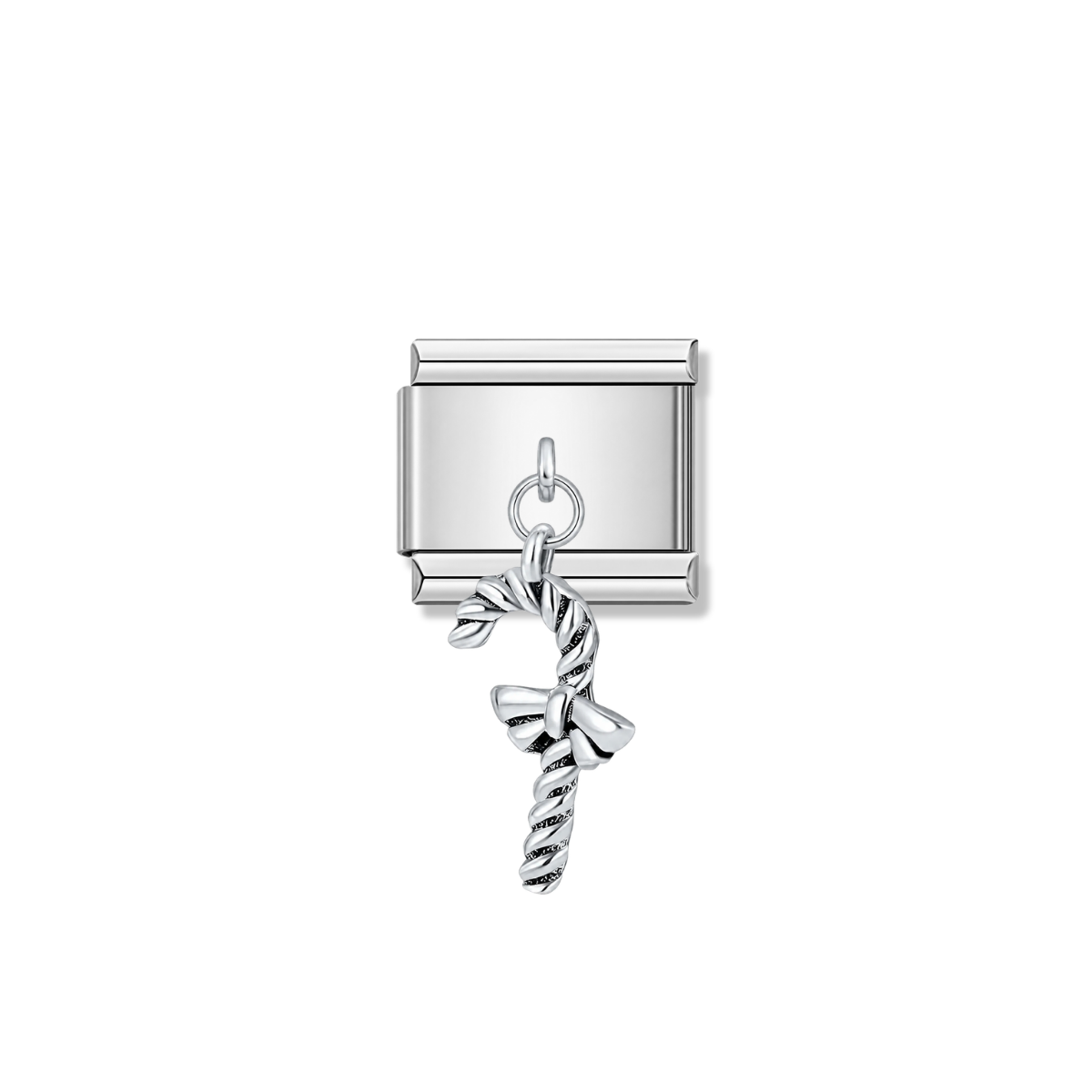 Silver Twisted Candy – silver Italian pendant charm by Italycharm