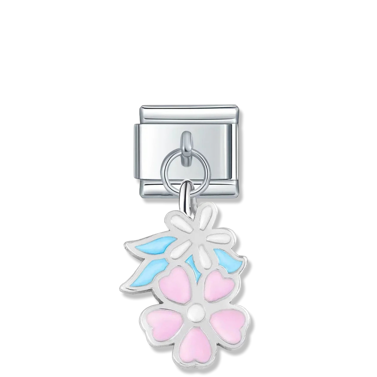 Blossom Bouquet - Silver Pendant Charm