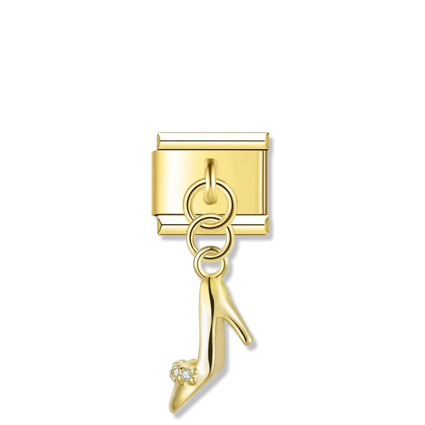 Stiletto Heel - Gold Pendant Charm