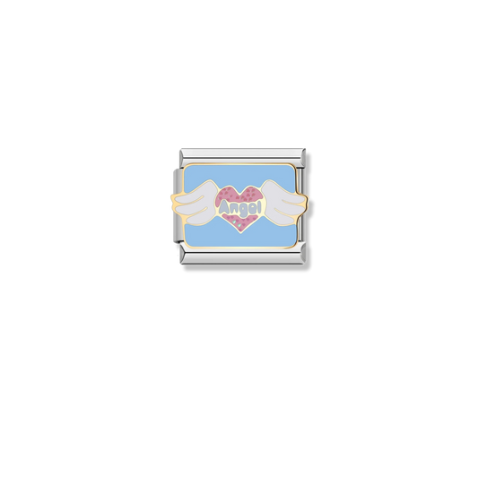 Angel Winged Heart - Silver Charm