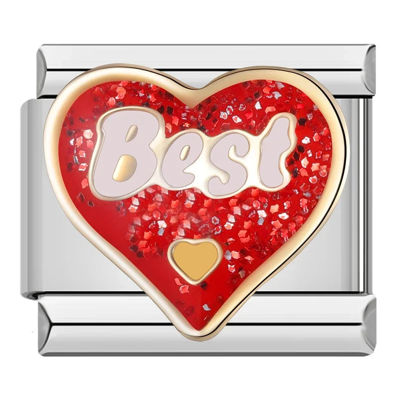Best Sparkling Heart - Silver Charm