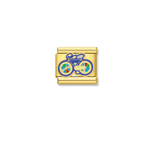Colorful Bicycle - Gold Charm