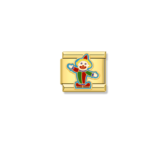 Circus Clown - Gold Charm